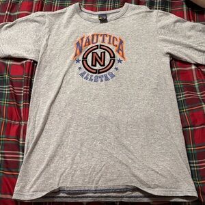 Nautica Gray Graphic T-Shirt